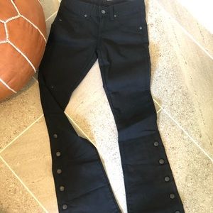 Carmar mid-rise flare black jeans